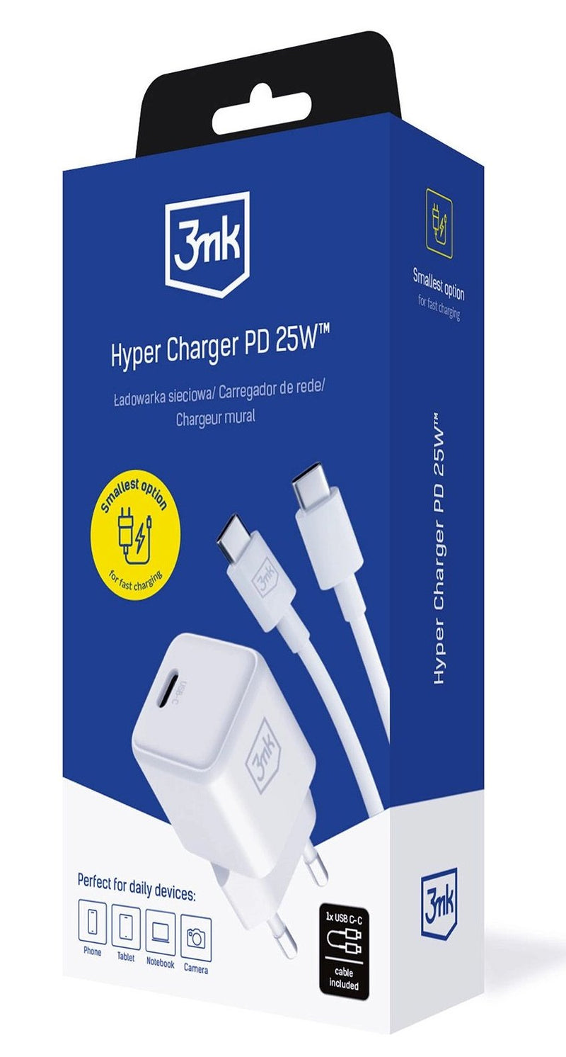 3MK Hyper Charger Pd 25W + 1x Usb-c-c Cable