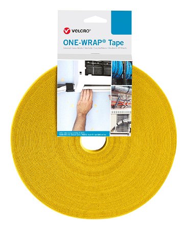 Velcro One Wrap Band 20MM Breit, Yellow 25M — image 1