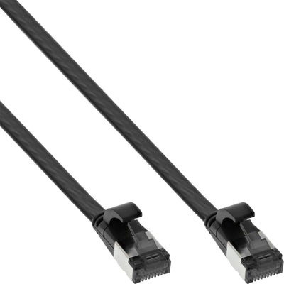 Inline Network Cable Flat , U/FTP, CAT.8.1, Tpe Libre Halógenos, Black 0,5M — image 1