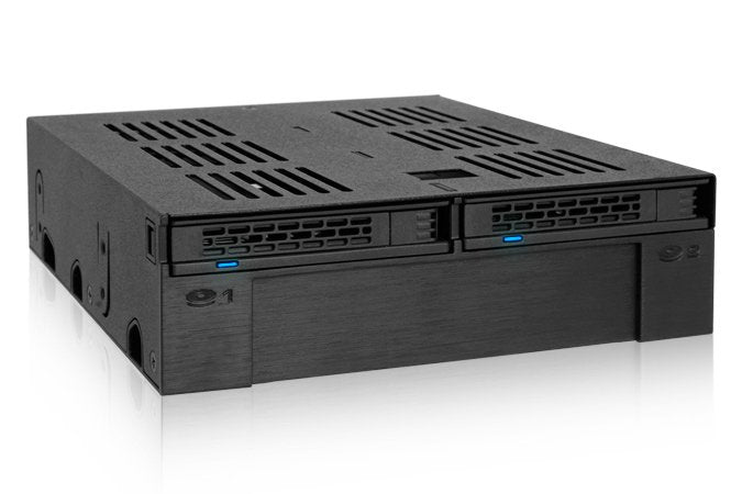 Icy Dock MB322SP-B Panel Bahía Hard Drive Black