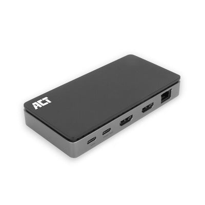 Act Connectivity Docking Station USB C 4K Mst 2 Monitores HDMI Ethernet USB C 3x USB a Pd Pass Through Cable 1 — image 1
