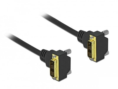 Delock DVI Cable 18 + 1 Male Angular a 18 + 1 Male Angular 3M — image 1