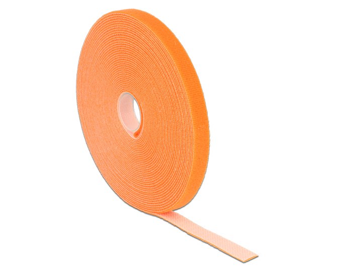 Delock 18744 Tape Velcro Roll 10M X An 13MM Orange