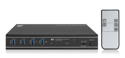 Conmutador KVM Act Connectivity 2 Ports USB C HDMI 4K 2PC — image 1