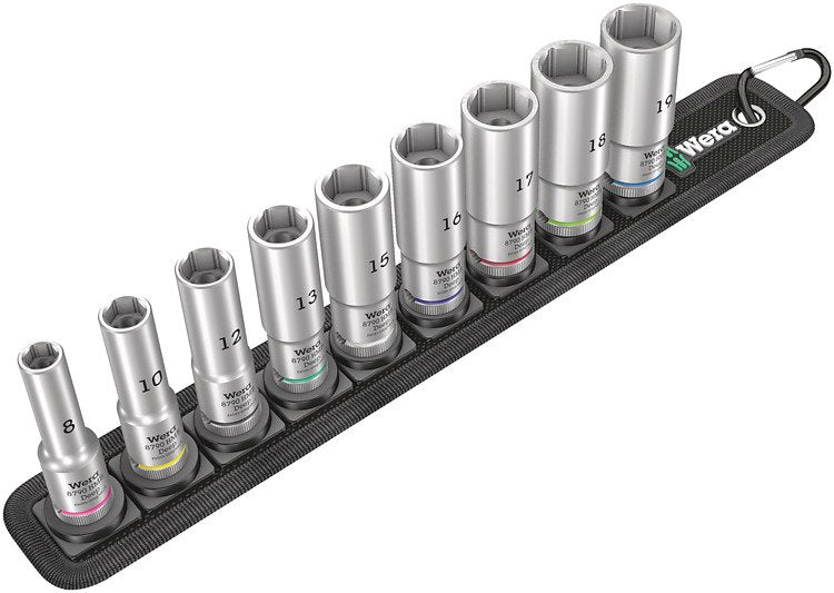 Wera Belt B Deep 1 Socket Set 3/8 Drive