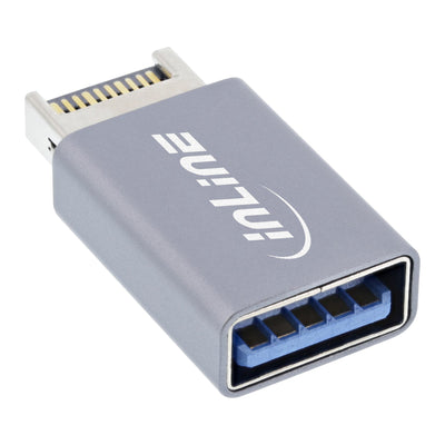 Inline® USB 3.2 Adapter, Internal Usb- And Front Panel Male a USB-A Female — image 1