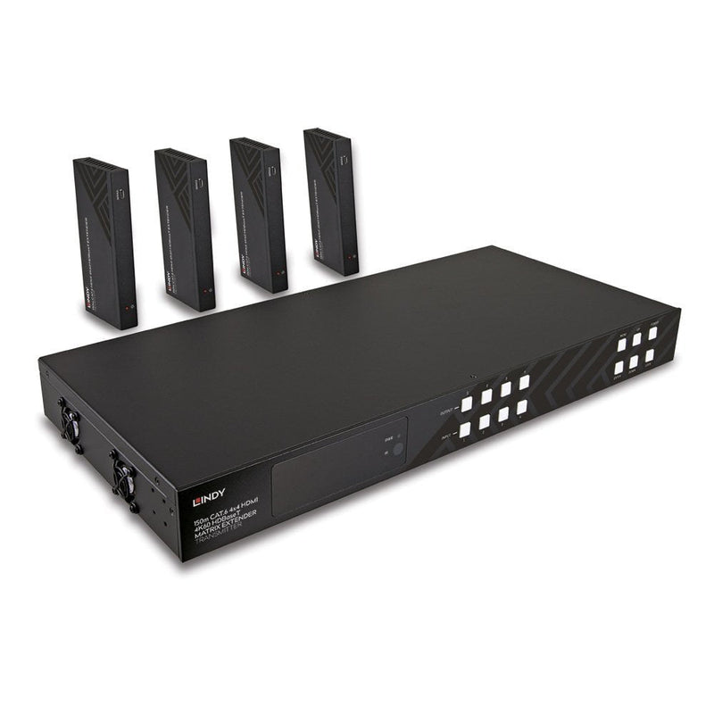 Lindy 150M CAT.6 4X4 HDMI 4K60 Hdbaset Matrix Extender