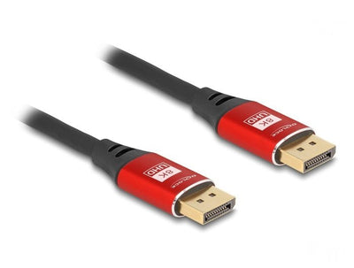 Delock Cable DisplayPort 8K 60 HZ 3M Red Metall — image 1