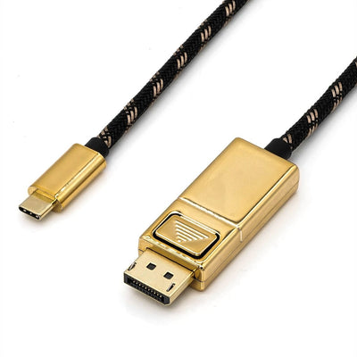 Roline Gold USB Typ C - DisplayPort Adaptercable, V1.2, St St, 2M — image 1