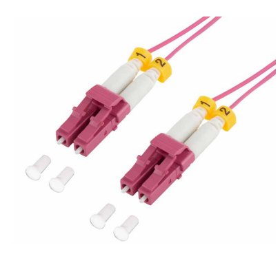 Logilink Super Slim OM4 Fiber Patch Cord Lc-lc Duplex, 3.0M