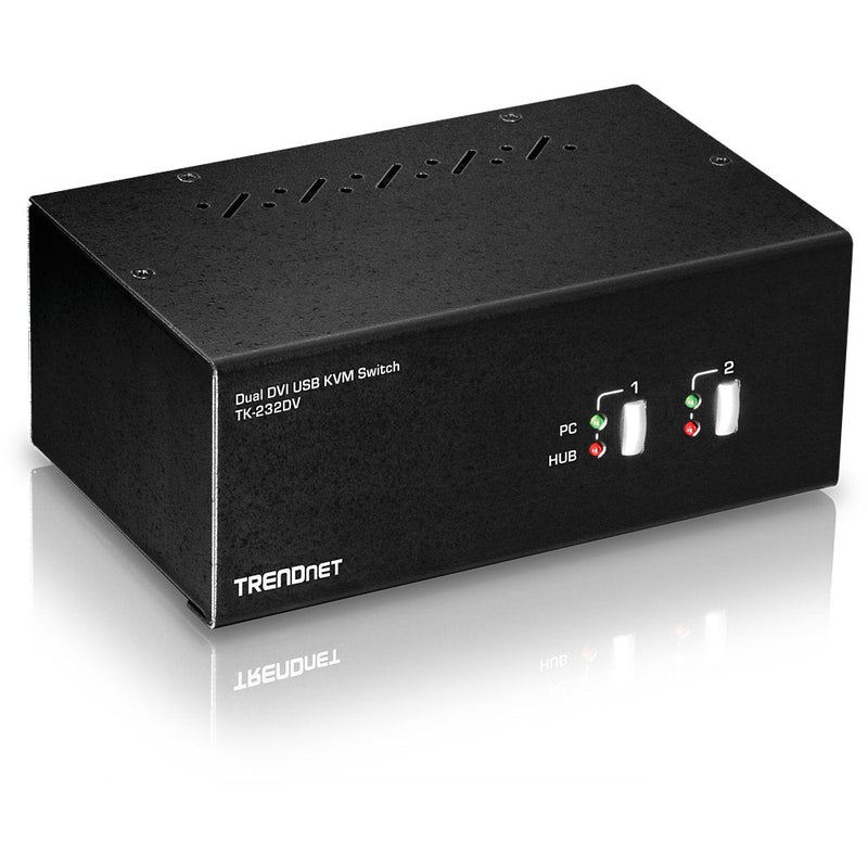 Trendnet Switch USB DVI 2 Ports KVM With Concentrador USB 2.0 Audio