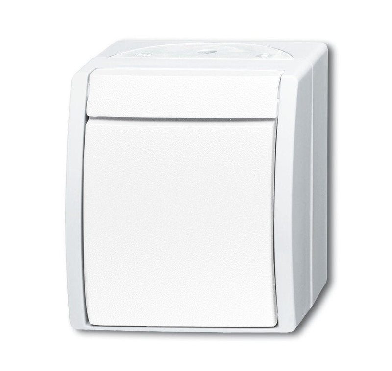 Busch Jaeger Bj 2601 6W-54 Switch Tilting Ocean IP44 Conmutador Ap White Alpino