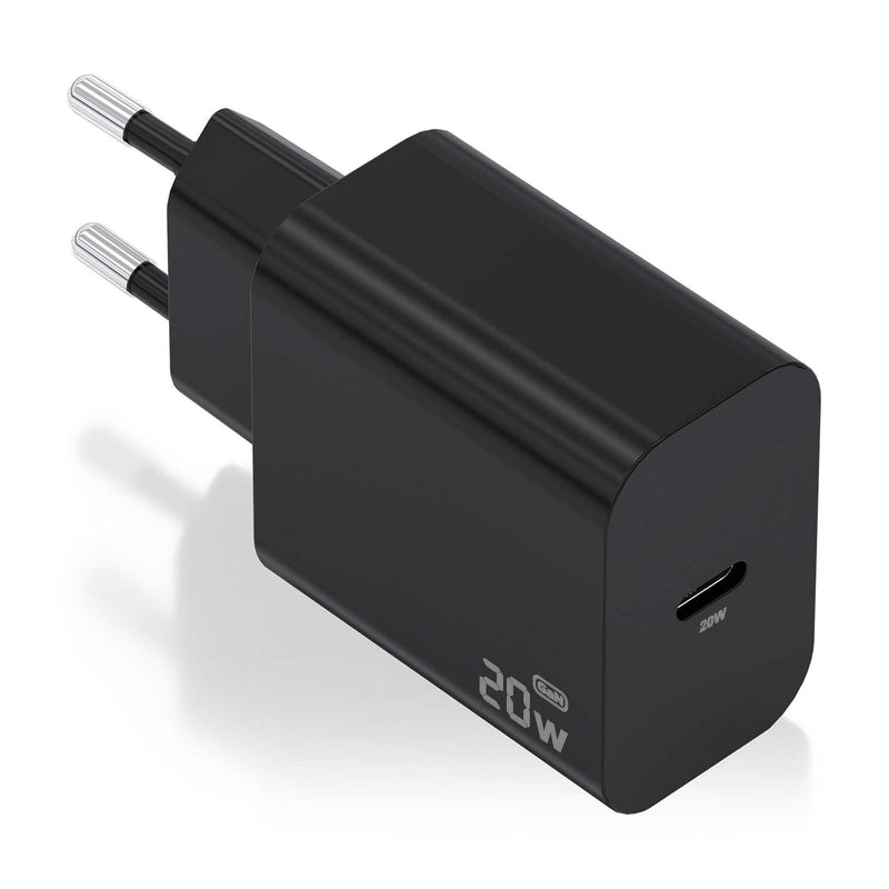 Aisens Charger GaN 20W, 1x USB-C PD 3.0, Black