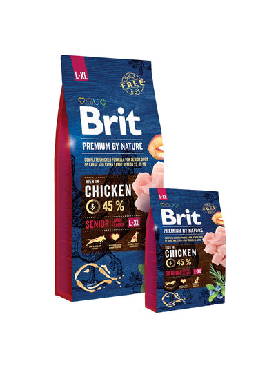 Brit Premium By Nature Senior L + XL Manzana, Pollo, Maíz 15KG — image 1