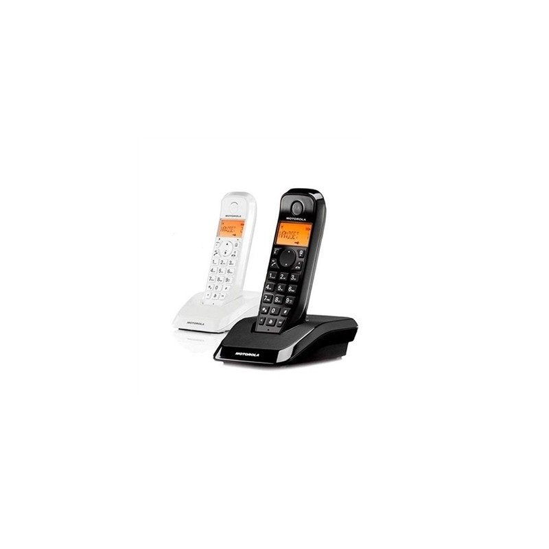 Motorola Telef. Wireless Dect Digital S1202 Duo Blancoynegro/Screen Retroiluminada/Hands Libres 107S1202WHITEB