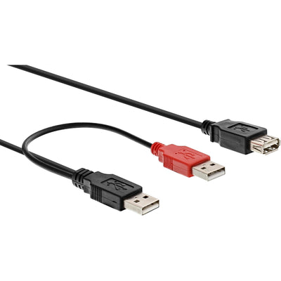 Inline USB 2.0 And -cable 2X Type a Male a Type a Female 0.2M — image 1