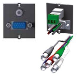 Bachmann Módulo Personalizado 1x VGA + 1X Stereo Black Plugs Desk 917.073 — image 1