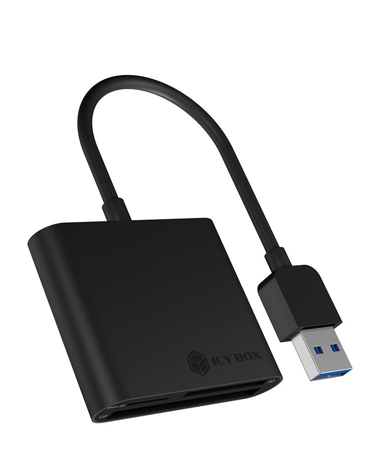 Icy Box Card Reader External IB-CR301-U3 Black USB 3.2 Gen 1 (3.1 Gen 1)