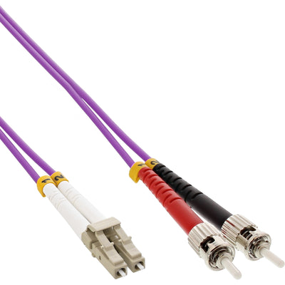 Inline® Fiber Optical Duplex Cable Lc/St 50/125?M OM4 1M — image 1
