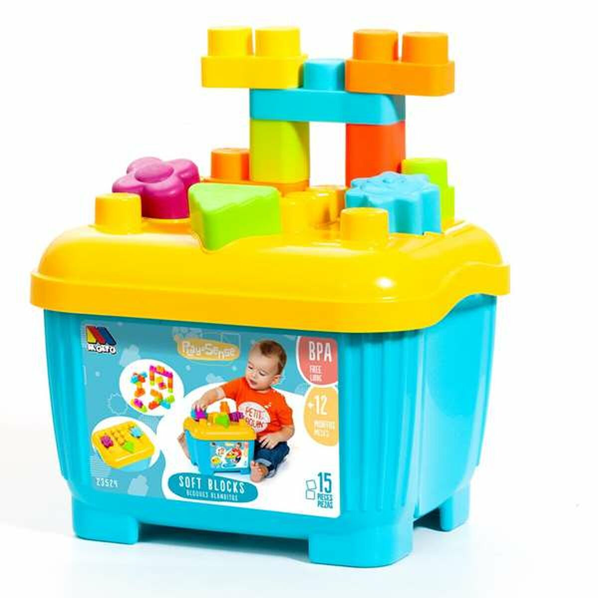 Construction set Moltó Blocks & Puzzles 15 Pieces