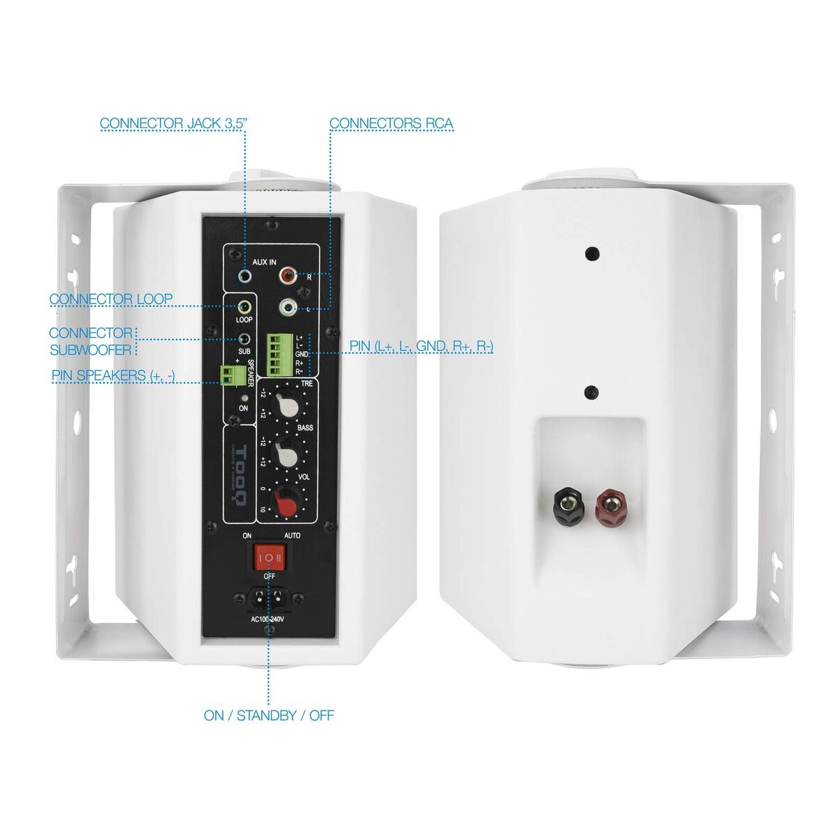 Tooq Multimedia Speakers Tooq Tqows-01W