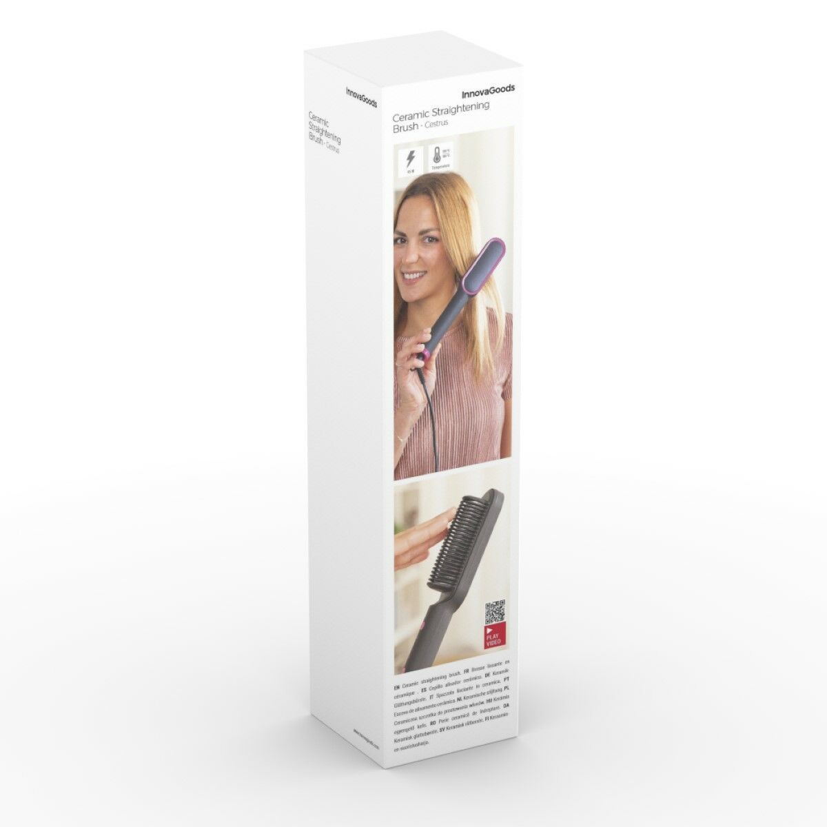 Ceramic Straightening Brush Cestrus InnovaGoods (Refurbished B)