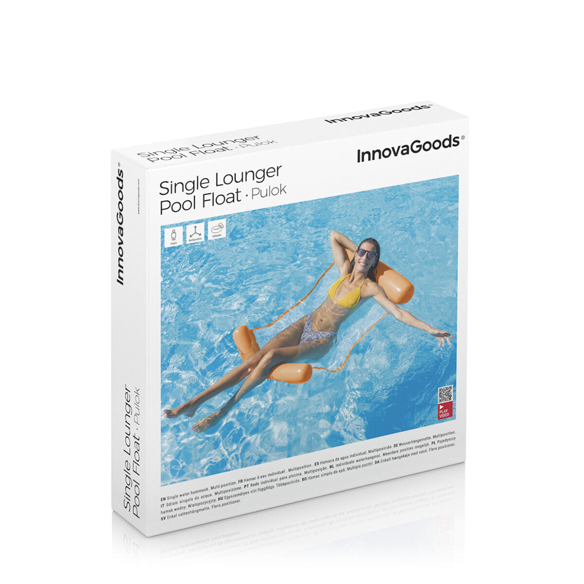 Innovagoods Single Floating Water Hammock For Swimming Pool Pulok Innovagoods