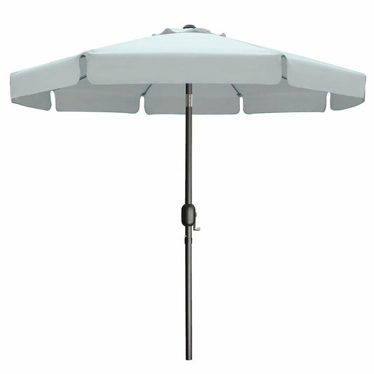 Marbueno Umbrella Steel 8 Ribs D300 Cm Polyester White Garden, Pool, Terrace 10491