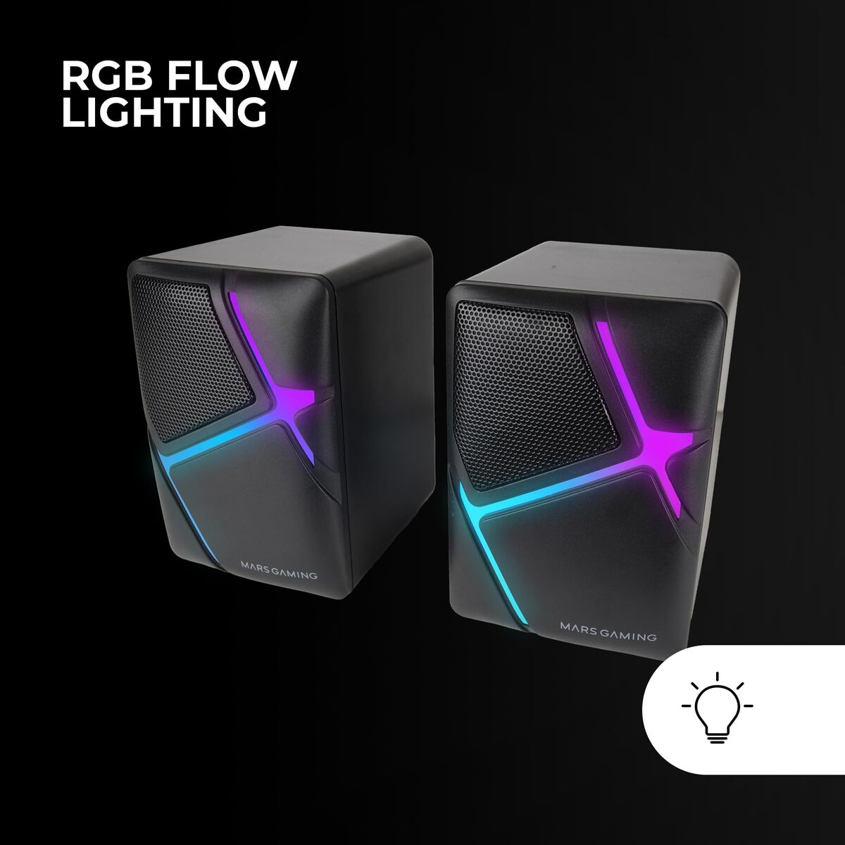 Mars Gaming Pc Speakers Mars Gaming Ms-H White Black 4 W