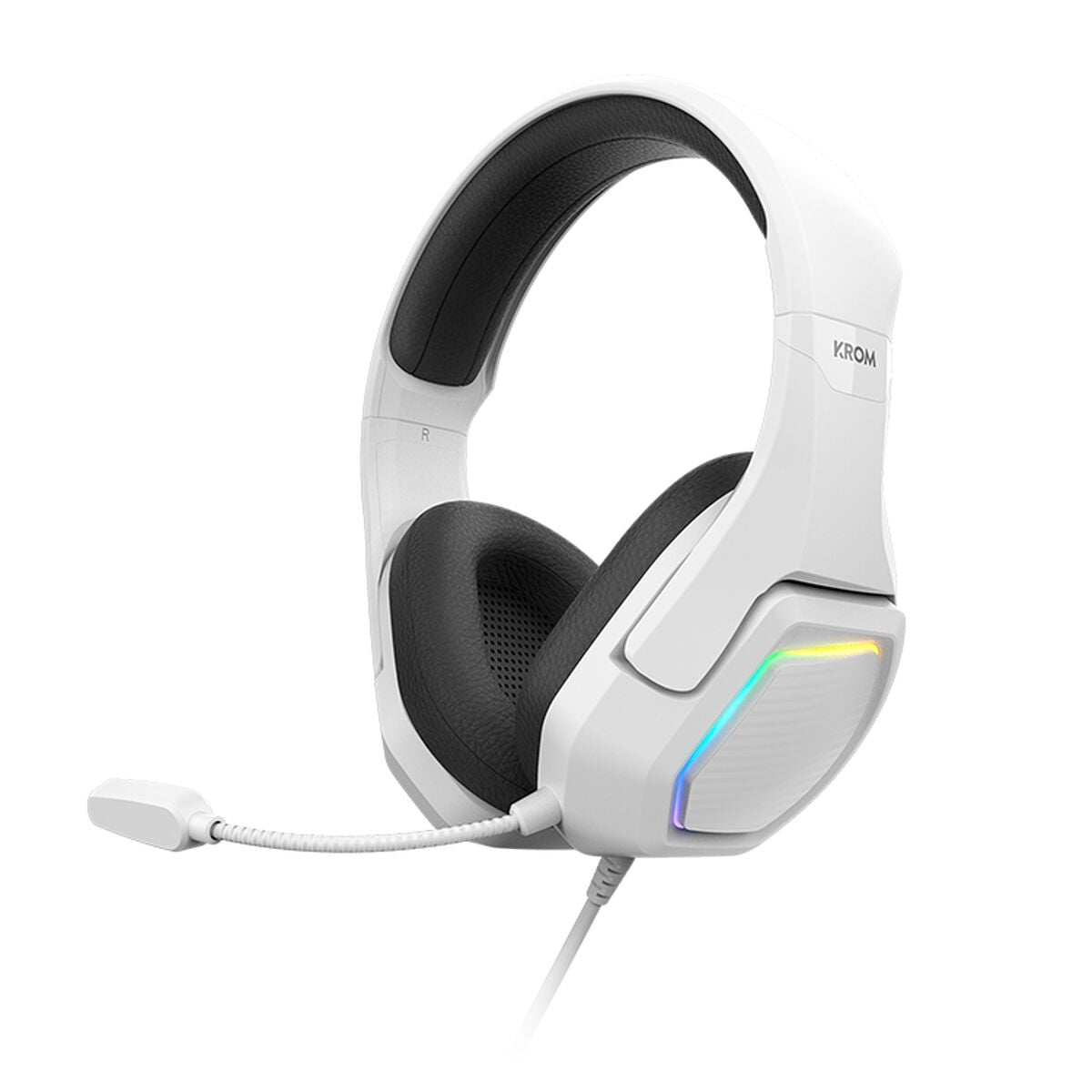 Krom Bluetooth Headband Headphones Krom Kopa 7,1 Virtual White