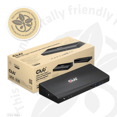 CLUB3D CSV-1562 Base Laptop And Replicador Ports Acoplamiento Black — image 1