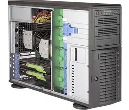 Barebone Server 4 U Tower Dual 3647 8 Hot-swap 3.5 1200W Redundant Platino Superworkstation 7049A-T