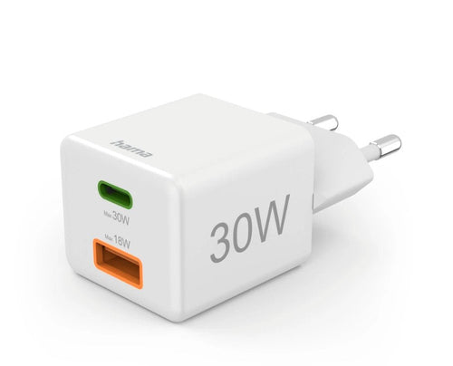 Hama Mini 30W Pd/Qc Biala 00201992 Charger Dispositivo Mobile Phone Smartphone White Power Alterna Charging Fa — image 1
