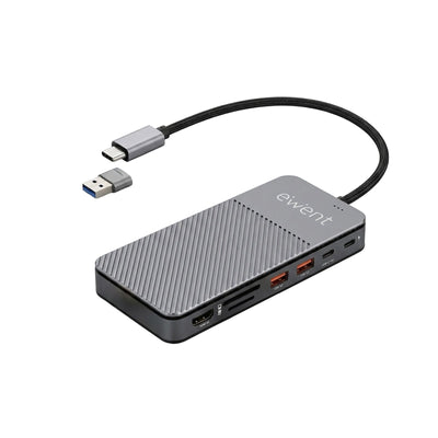 Ewent Hub EW1156 USB-C 8EN1 + Housing SSD M.2 NVMe 10Gbps — image 1