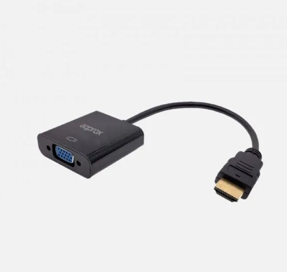 Approx Adapter HDMI a VGA + Output Audio HDMI a VGA + Output Audio Stereo