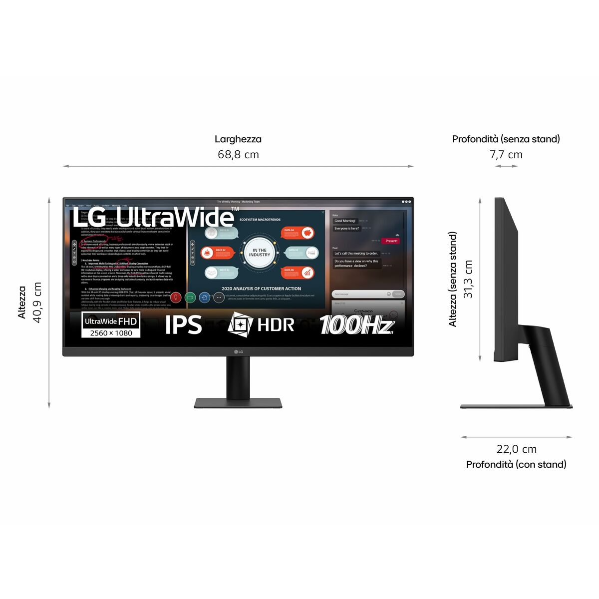 Lg Monitor Lg 29U511A-B 29" Full Hd