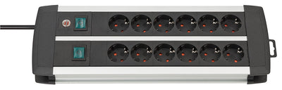 Brennenstuhl 1391000912 Base Múltiple 3M 12 Salidas AC Indoor Black White — image 1