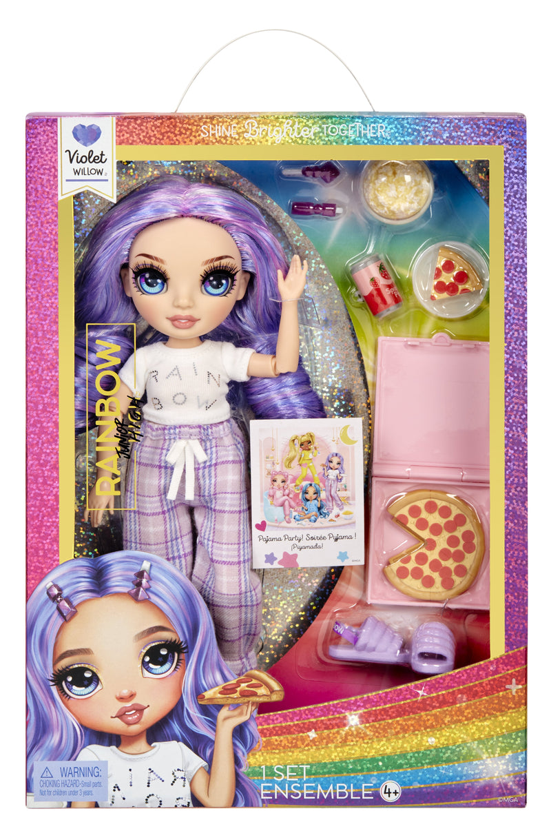 Mga Entertainment Muñeca Rainbow High Junior High Pj Party - Violet (purple), 503705-EUC