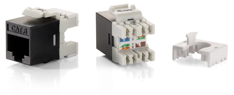 Kit 8 Units Connector Female RJ45 UTP CAT.6 Slim Panel Keystone