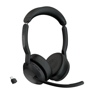 Jabra EVOLVE2 55 Headphones Wireless Diadema Bluetooth Base Charging Black — image 1