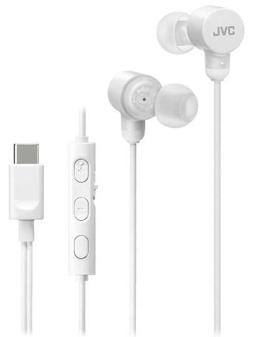 JVC Headphones HA-FR29UC White With USB Cable -c™ Microphone And Remote Control — image 1