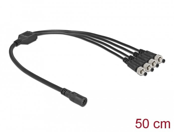 Delock Cable Divisor Cc 5,5 X 2,1MM 1 X Female a 4 X Male Atornillable