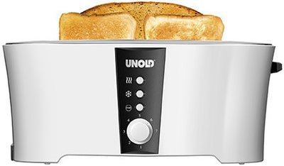 Unold Toaster 38020, 4 Rebanada(s) Black White 1350W — image 1