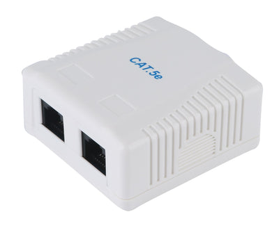 Roseta Surface Categoria 5E 2 Hembras RJ45 Colour White — image 1