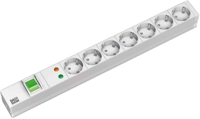 Bachmann Power Strip 19 Alu, 7 Sockets With Switch — image 1