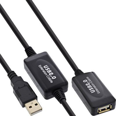 Inline USB 2.0 Extensión Activa Repetidor USB a Male a Female 25M — image 1