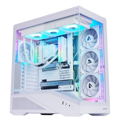 Abysm PC Case ATX Semitorre Arian Frame A400 White 1X3.5 1X2.5 USB-C GPU Max. 420MM — image 1