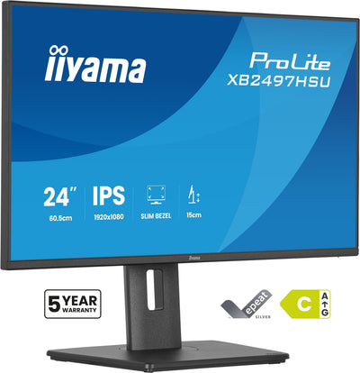 Iiyama Monitor Screen 23,8 1920 X 1080 Pixels Full HD LED Panel IPS Ergonómico HDMI DisplayPort USB — image 1