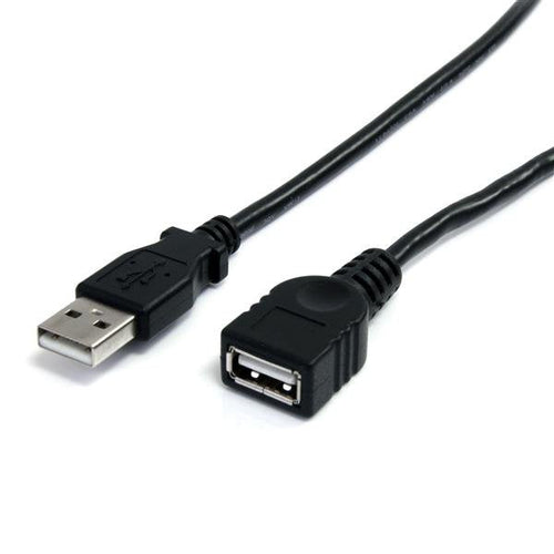 StarTech.com Cable 3M Extensión Alargador USB 2.0 USB a Male a USB a Female Black Cable Alargador USB (m) a US — image 1