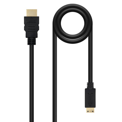 Nanocable HDMI Cable V1.3 Male a Mini HDMI Male 1.80M - Black — image 1